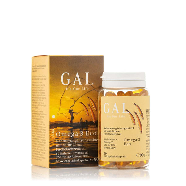 GAL Omega-3 Eco, 700 mg Omega 3 - 60 Softgel Kapseln - Galvitamin.de | Shop